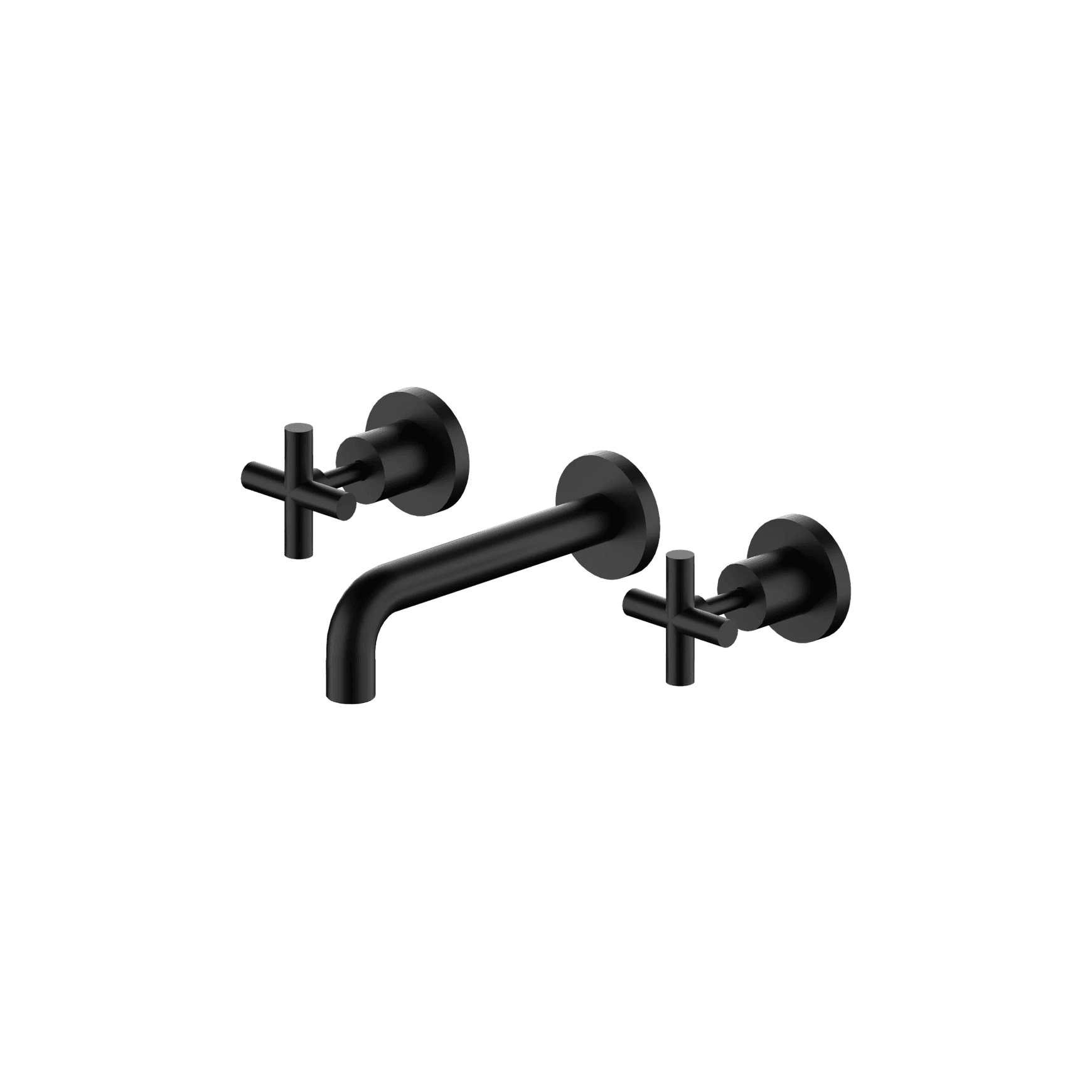 X Plus Wall Basin Set 180mm Matte Black