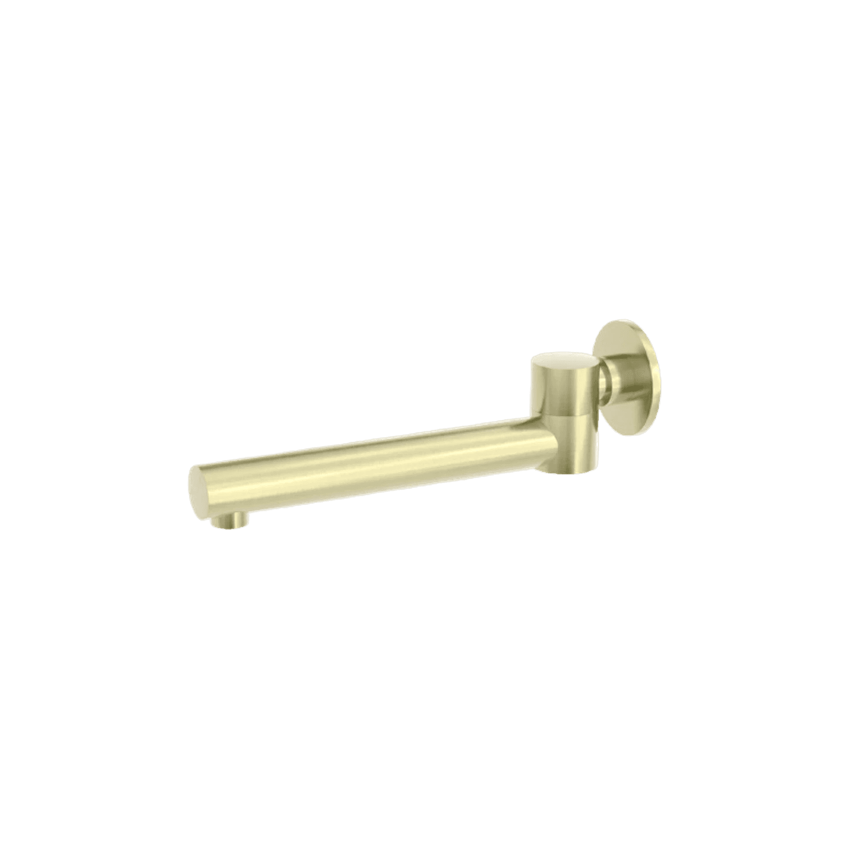 Dolce Wall Mounted Swivel Bath Spout Only Brushed Gold