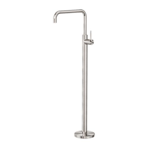 Mecca Freestanding Bath Mixer Square Shape Brushed Nickel