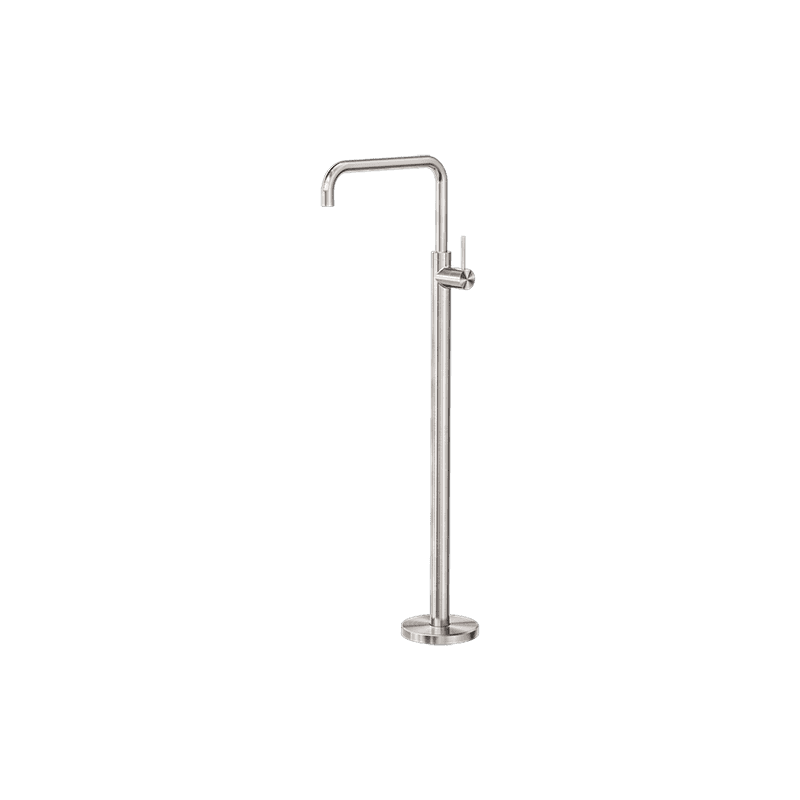 Mecca Freestanding Bath Mixer Square Shape Brushed Nickel
