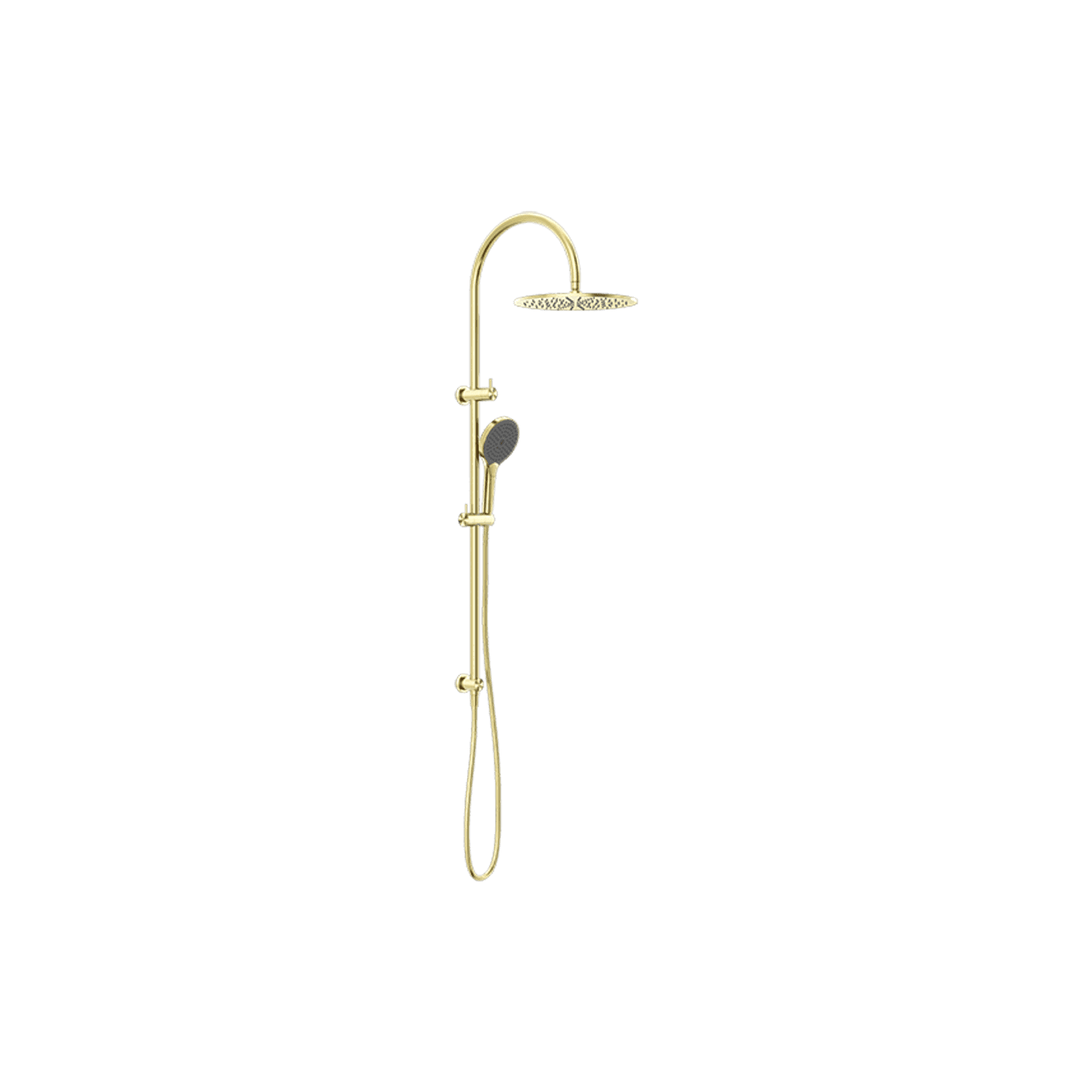 Mecca Twin Shower With Air Shower II Brushed Gold