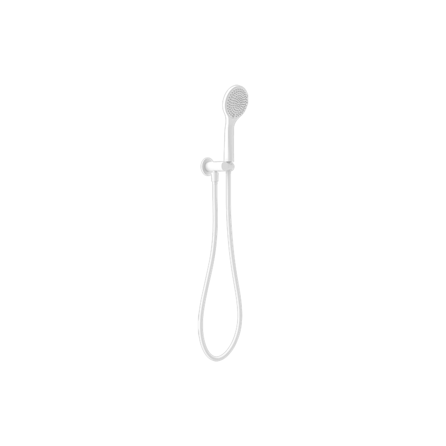 Mecca Shower On Bracket With Air Shower Matte White
