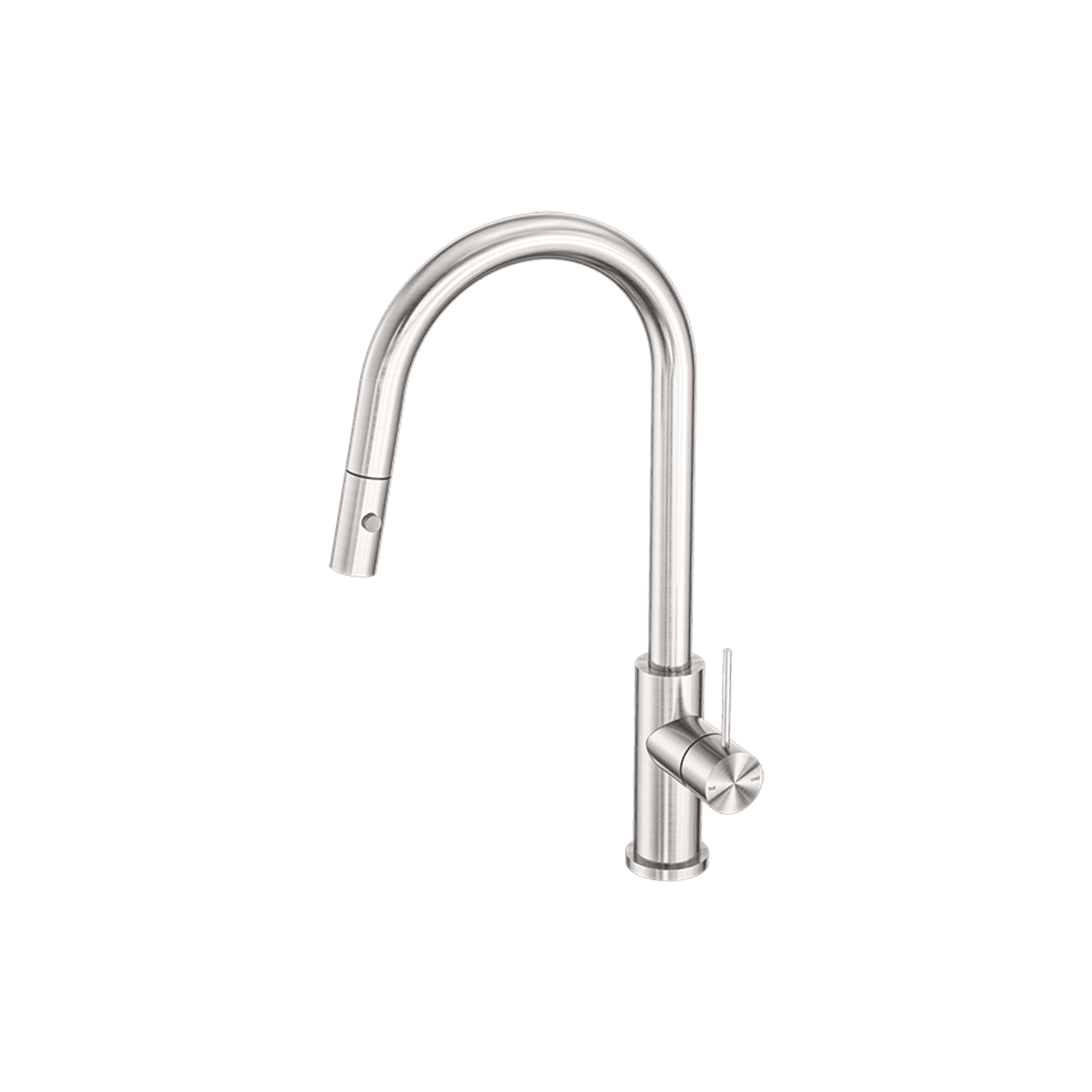 Mecca Pull Out Sink Mixer With Vegie Spray Function Brushed Nickel