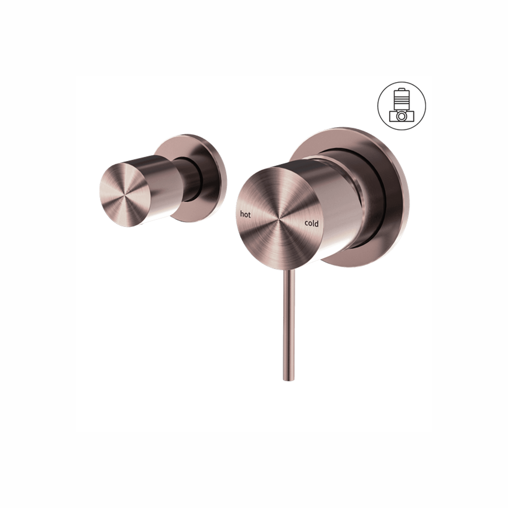 Mecca Shower Mixer With Horizontal 2 Way Divertor Brushed Bronze