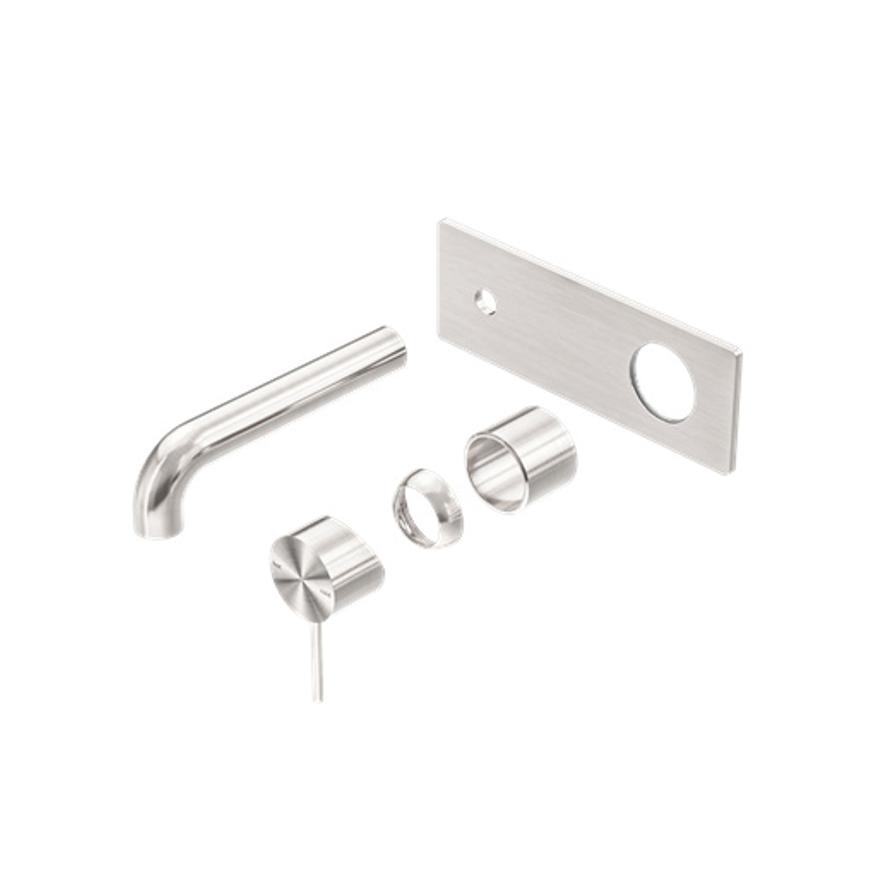 Mecca Wall Basin/Bath Mixer 120mm Trim Kits Only Brushed Nickel