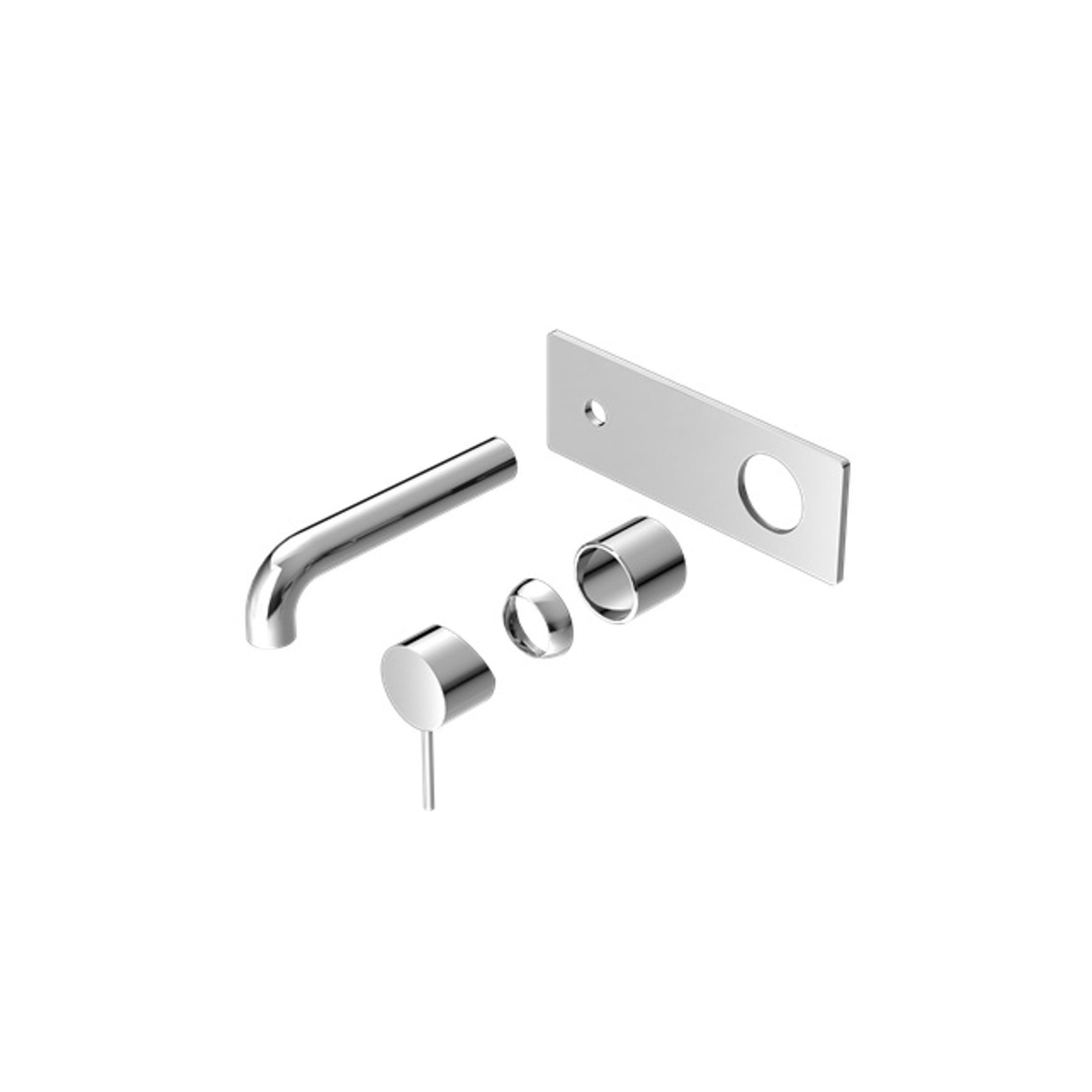 Mecca Wall Basin/Bath Mixer 260mm Trim Kits Only Chrome