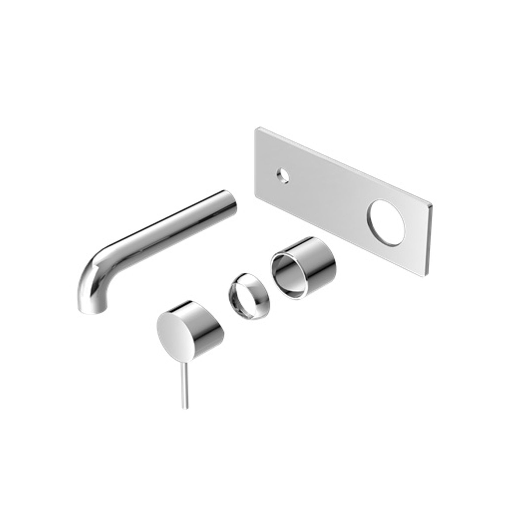 Mecca Wall Basin/Bath Mixer 260mm Trim Kits Only Chrome