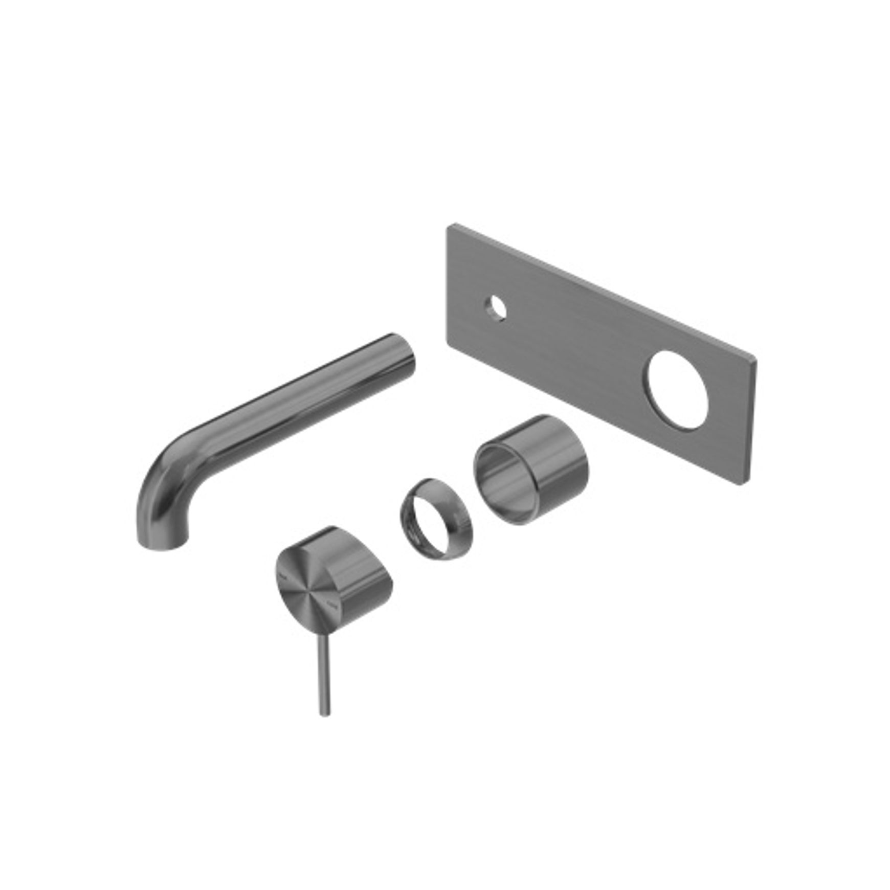 Mecca Wall Basin/Bath Mixer 185mm Trim Kits Only Gun Metal