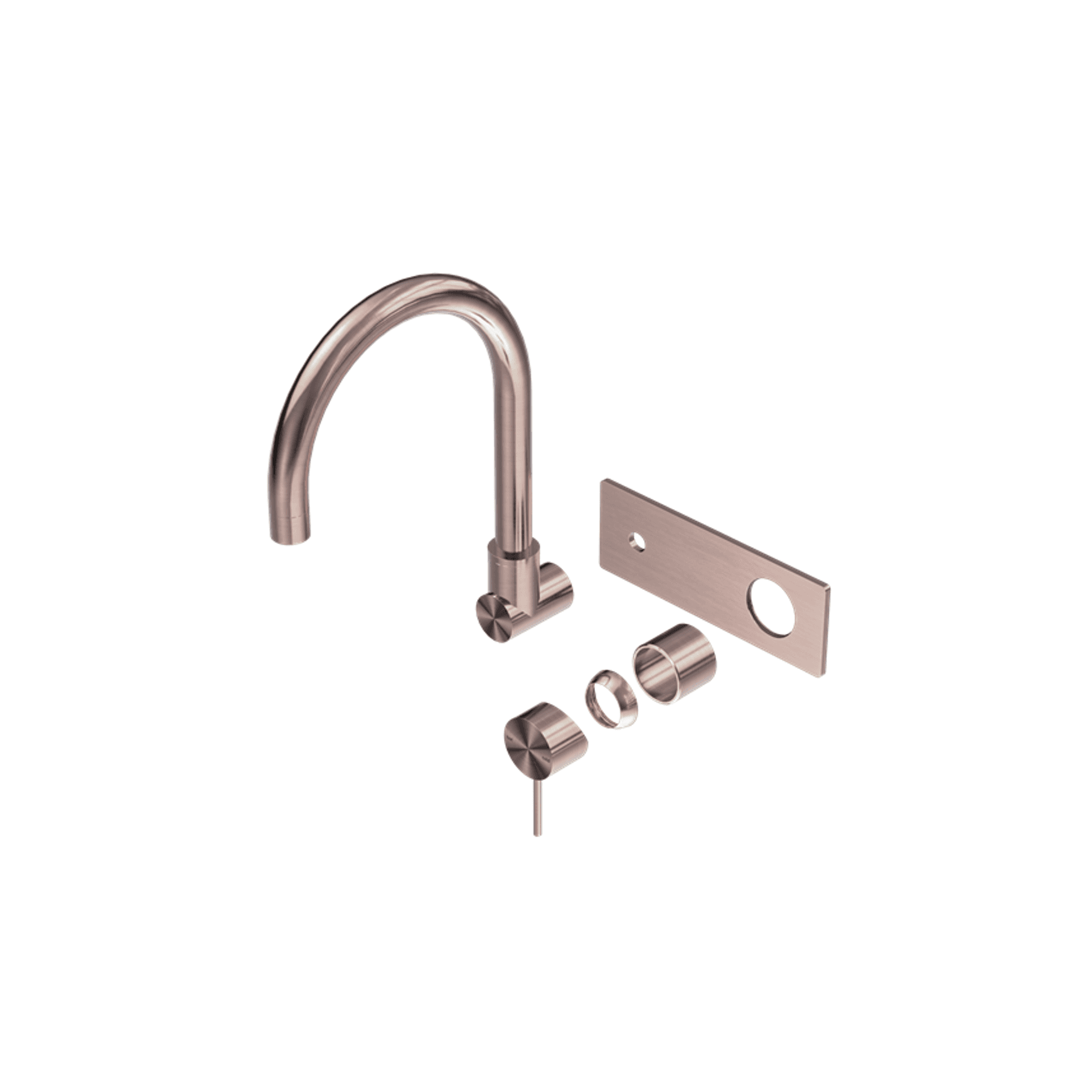 Mecca Wall Basin/Bath Mixer Swivel Spout Trim Kits Only Brushed Bronze
