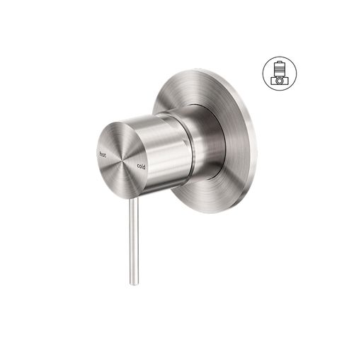 Mecca Shower Mixer 80mm Plate Brushed Nickel