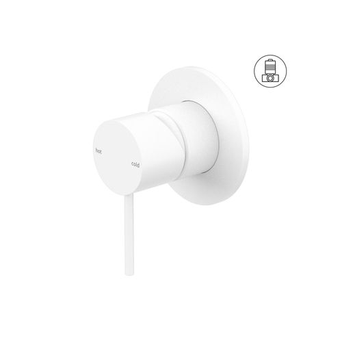 Mecca Shower Mixer 80mm Plate Matte White