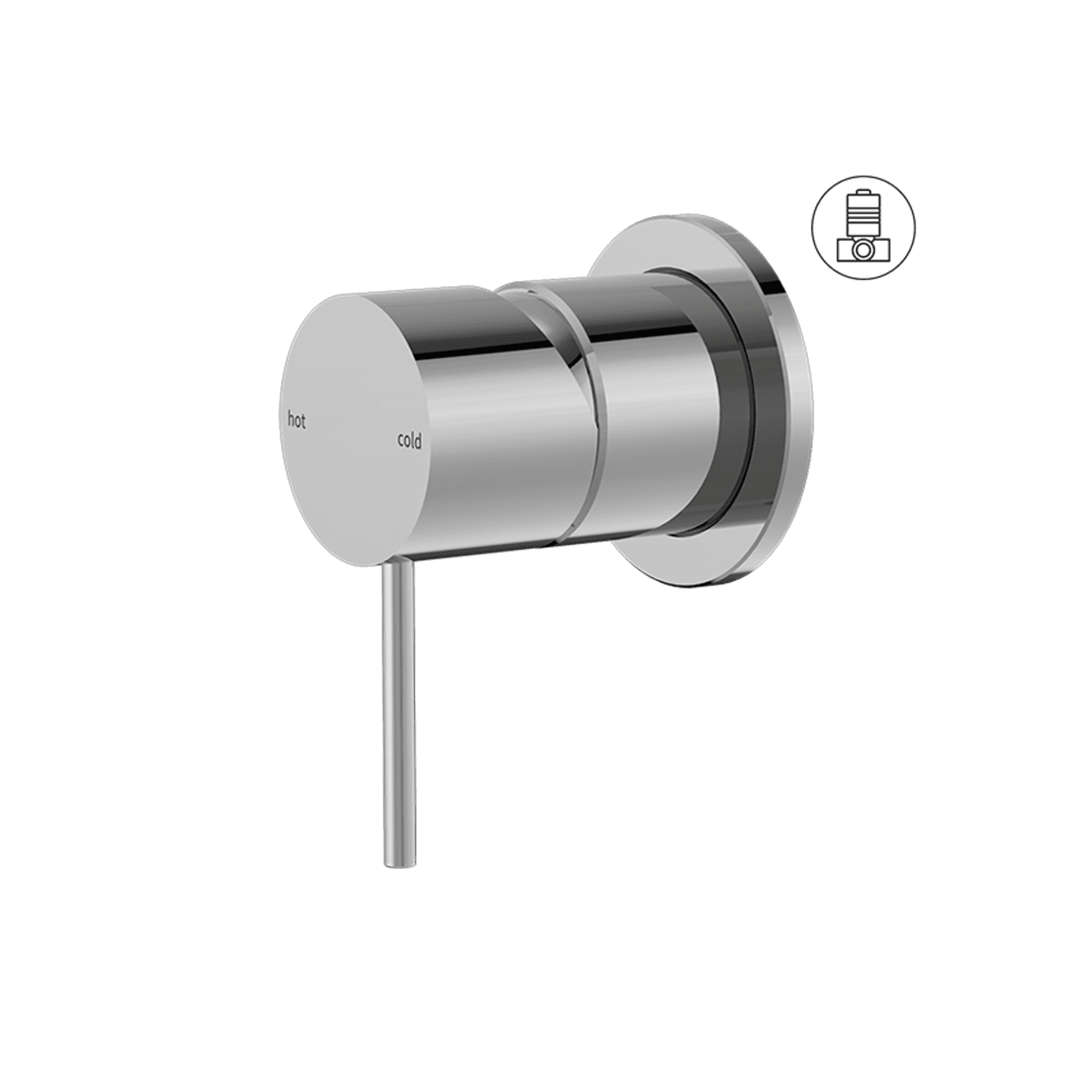 Mecca Shower Mixer 60mm Plate Chrome