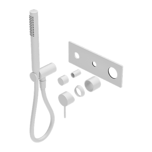 Mecca Shower Mixer Divertor System Trim Kits Only Matte White