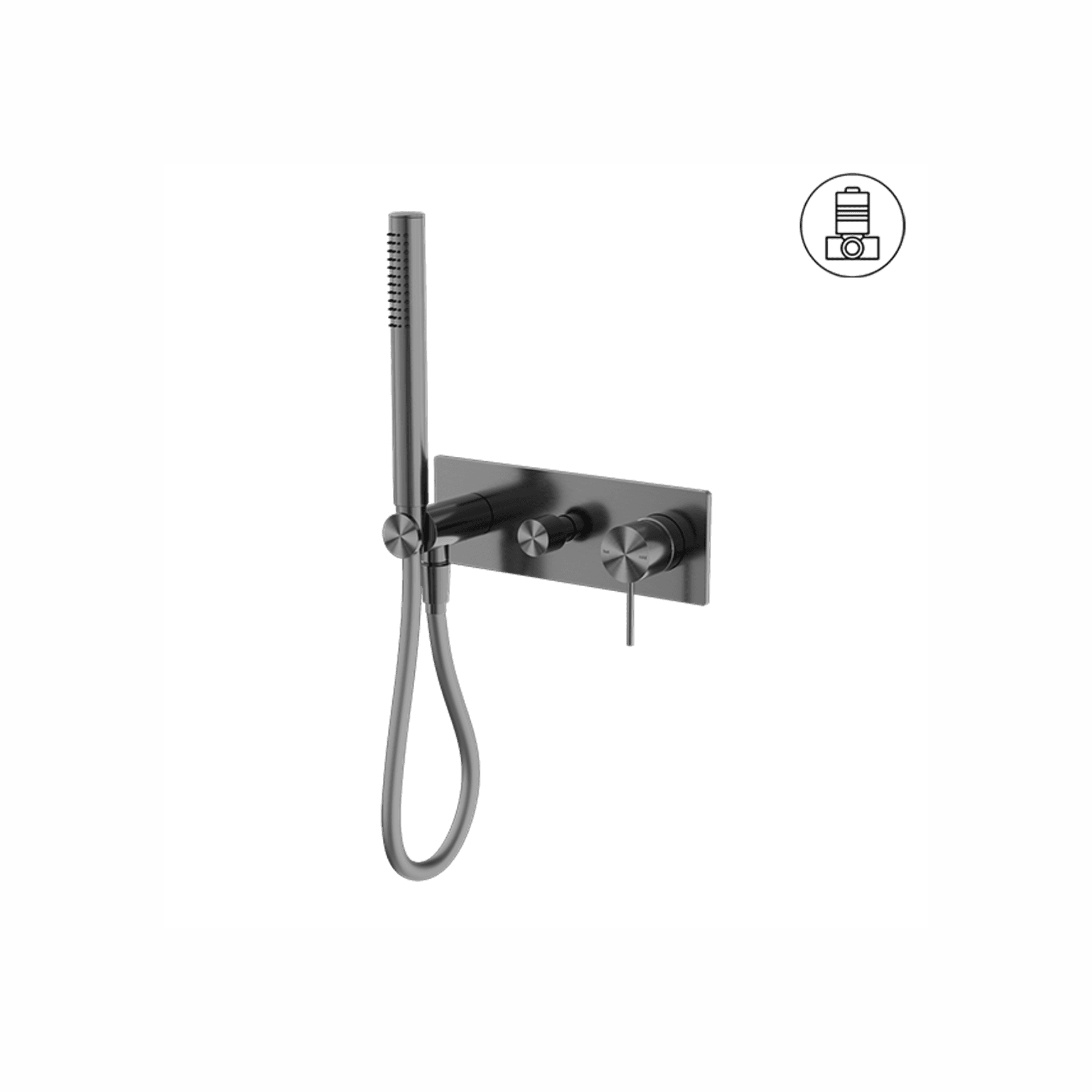 Mecca Shower Mixer Divertor System Gun Metal