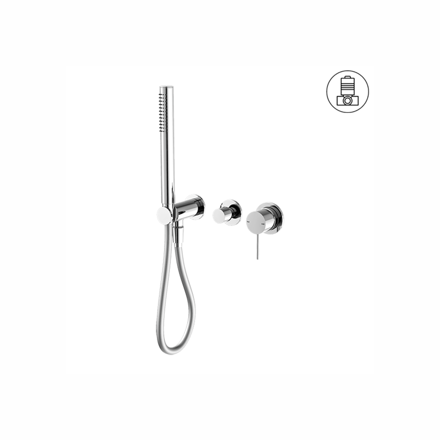 Mecca Shower Mixer Divertor System Separate Back Plate Chrome