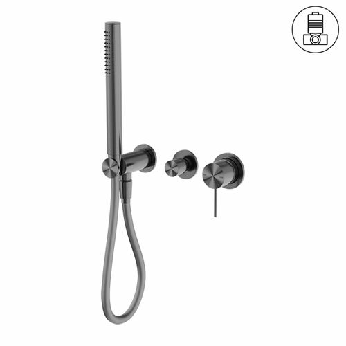 Mecca Shower Mixer Divertor System Separate Back Plate Gun Metal