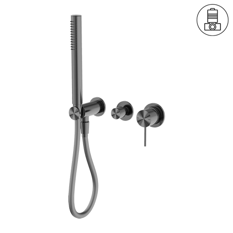 Mecca Shower Mixer Divertor System Separate Back Plate Gun Metal