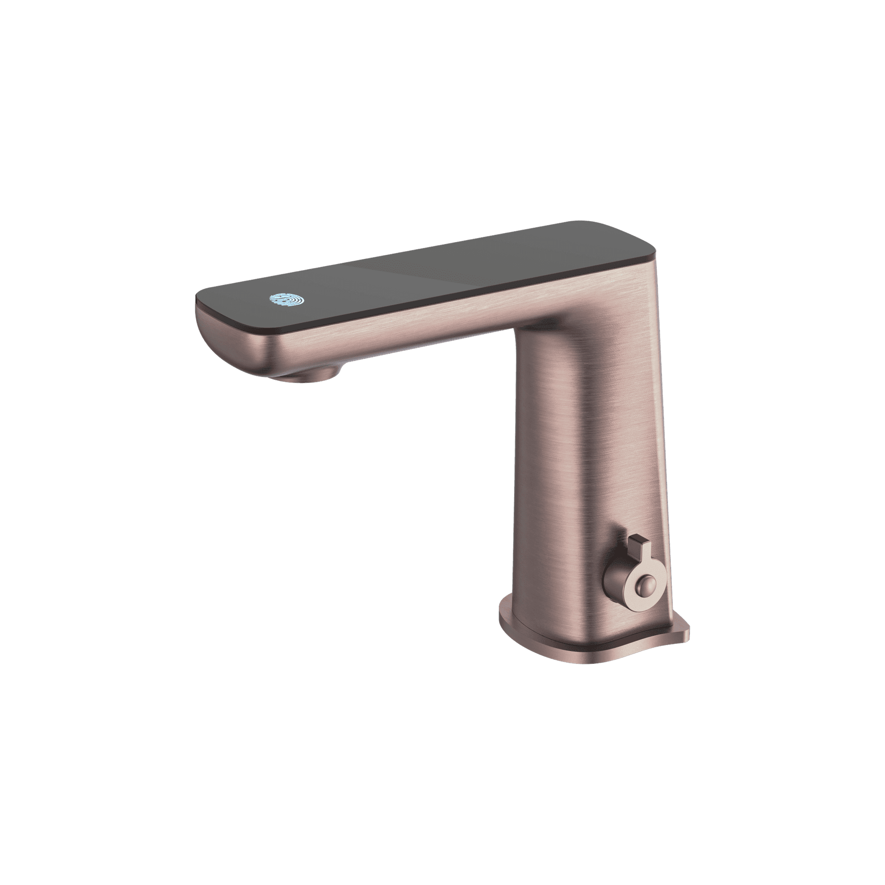 Claudia Sensor Mixer With Black Top Display Brushed Bronze
