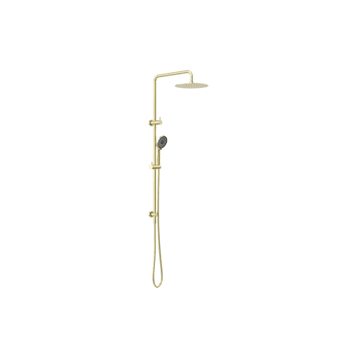 Round Project Twin Shower Brushed Gold