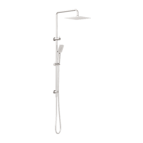 Square Project Twin Shower Brushed Nickel
