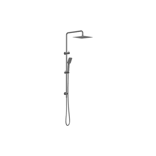 Square Project Twin Shower Gun Metal