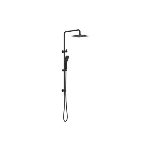 Square Project Twin Shower Matte Black