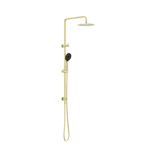 Round Project Twin Shower 4 Star Rating Brushed Gold