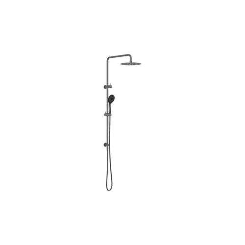 Round Project Twin Shower 4 Star Rating Gun Metal