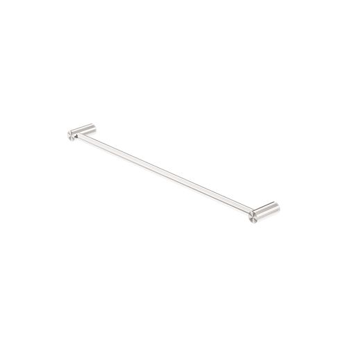 New Mecca Single Towel Rail 600mm Brushed Nickel