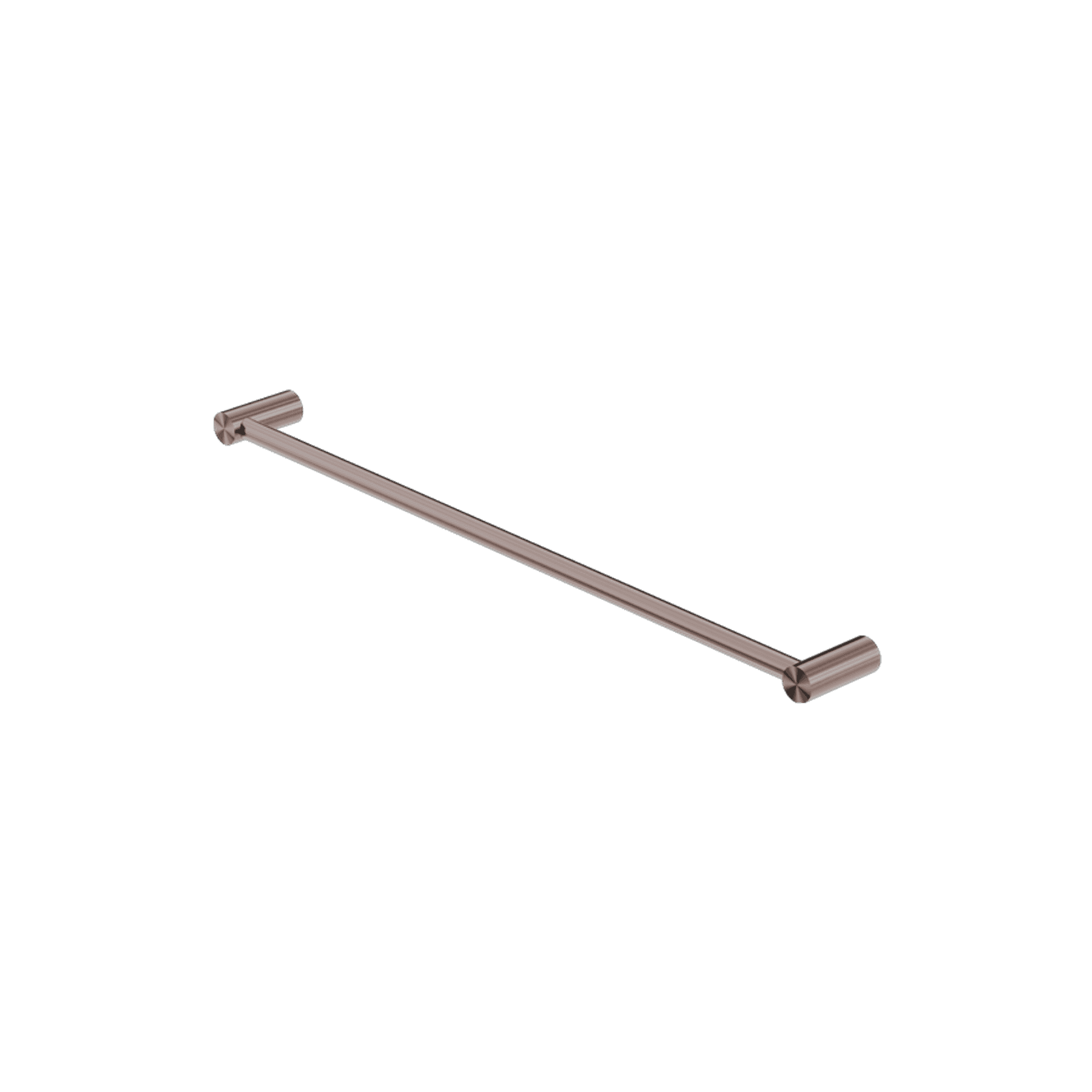 New Mecca Single Towel Rail 800mm Brushed Bronze
