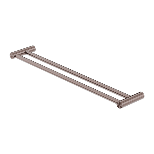 New Mecca Double Towel Rail 600mm Brushed Bronze