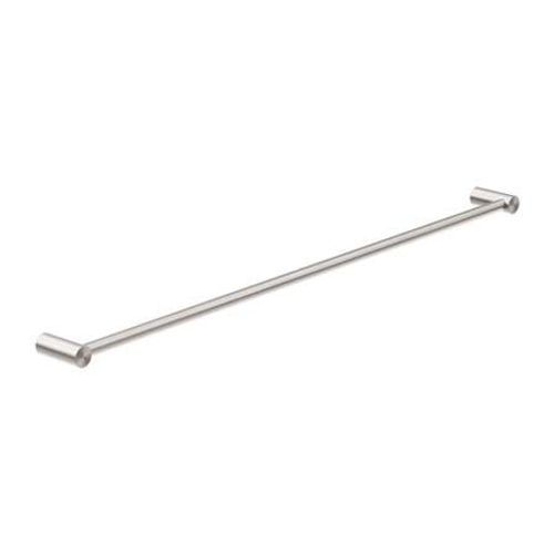 New Mecca Single Towel Rail 800mm Brushed Nickel