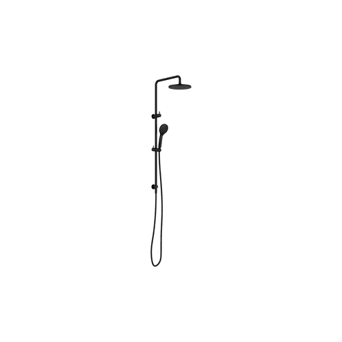 Round Twin Shower With Air Shower I Matte Black