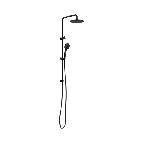 Round Twin Shower With Air Shower I Matte Black