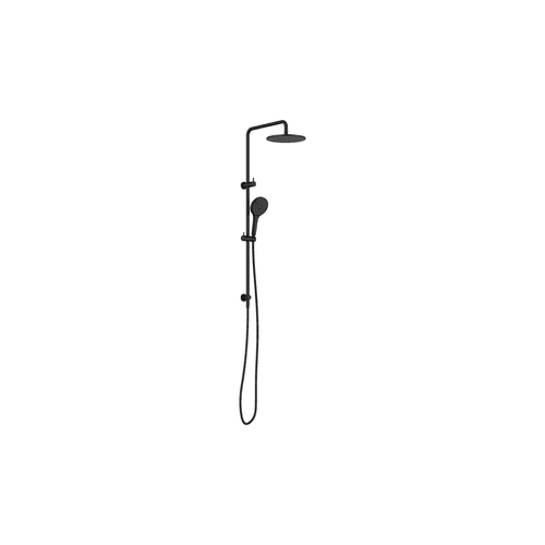 Round Twin Shower With Air Shower II Matte Black