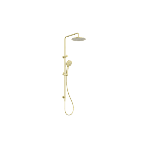 Round Twin Shower Brushed Gold