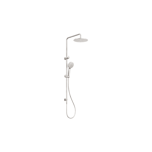 Round Twin Shower Brushed Nickel