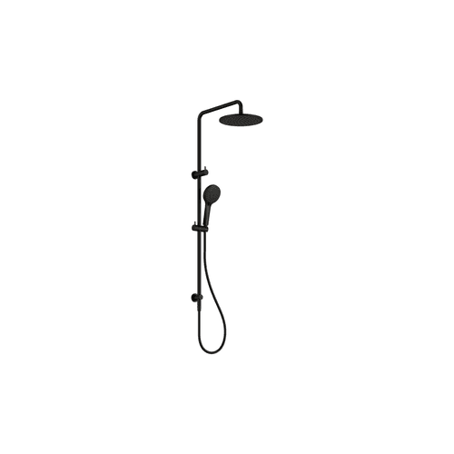 Round Twin Shower Matte Black
