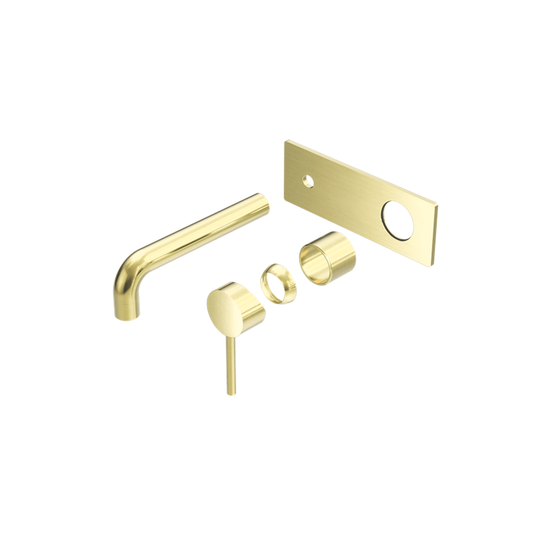Dolce Wall Basin/Bath Mixer Trim Kits Only Brushed Gold