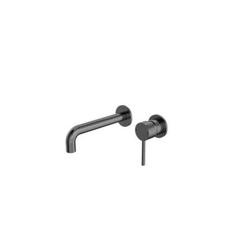 Dolce Wall Basin/Bath Mixer Separate Back Plate Gun Metal