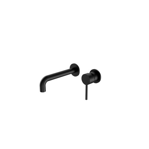 Dolce Wall Basin/Bath Mixer Separate Back Plate Matte Black