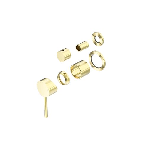 Dolce Shower Mixer With Divertor Separate Back Plate Trim Kits Only Brushed Gold