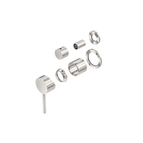 Dolce Shower Mixer With Divertor Separate Back Plate Trim Kits Only Brushed Nickel