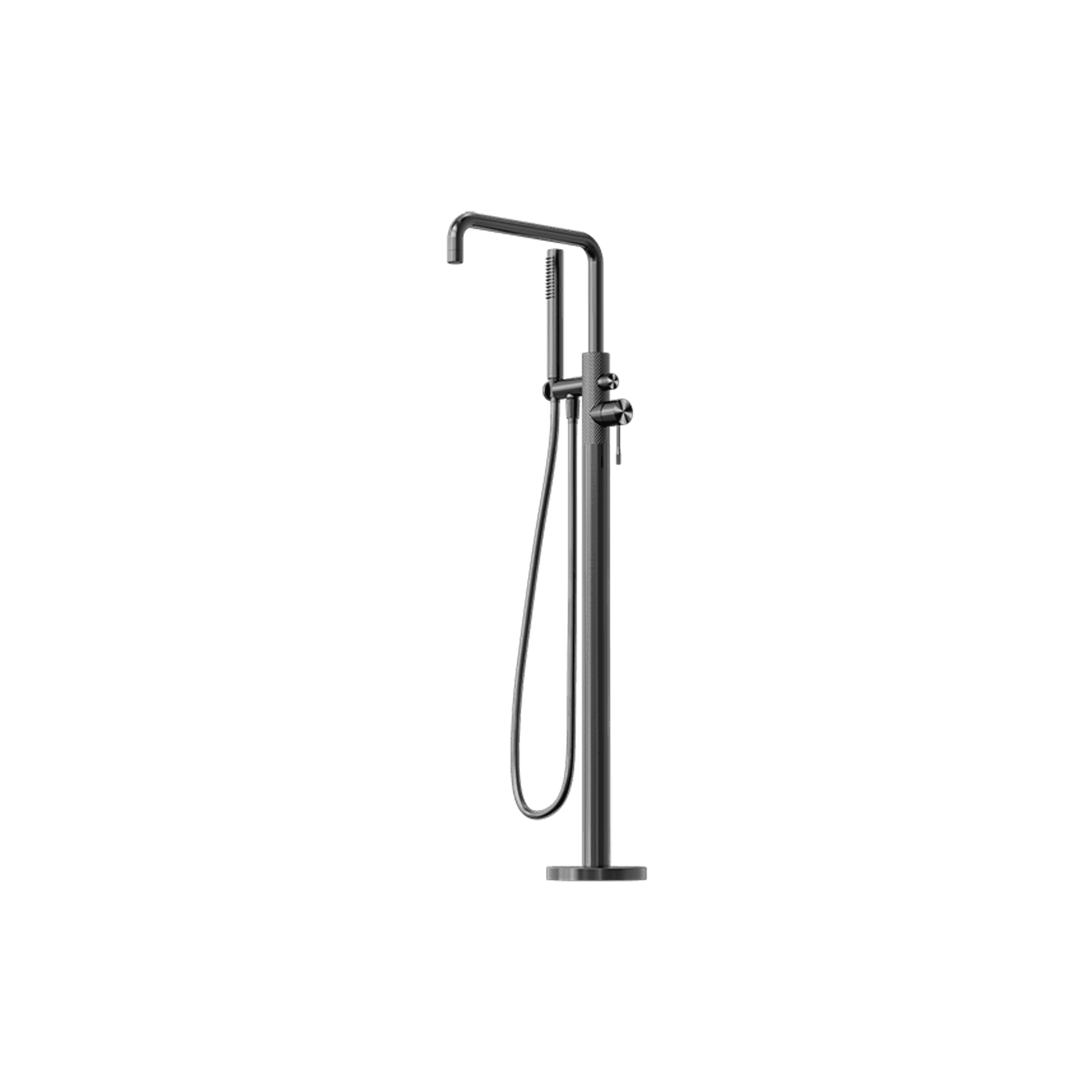Opal Freestanding Bath Mixer With Hand Shower Graphite