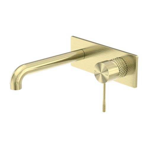 Opal Wall Basin/Bath Mixer 160mm Brushed Gold