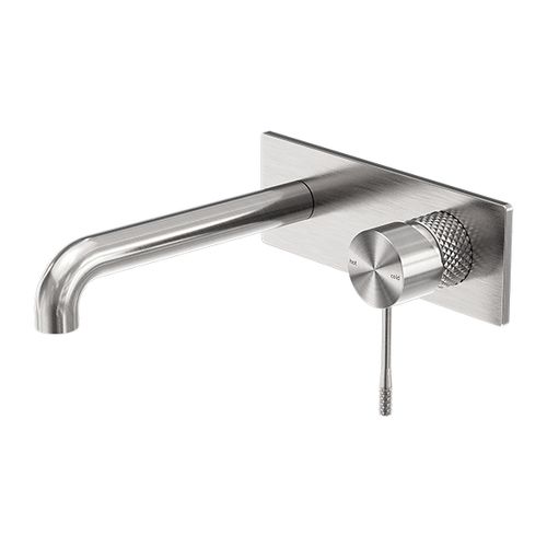 Opal Wall Basin/Bath Mixer 160mm Brushed Nickel