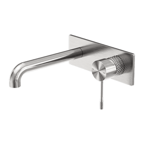 Opal Wall Basin/Bath Mixer 160mm Brushed Nickel