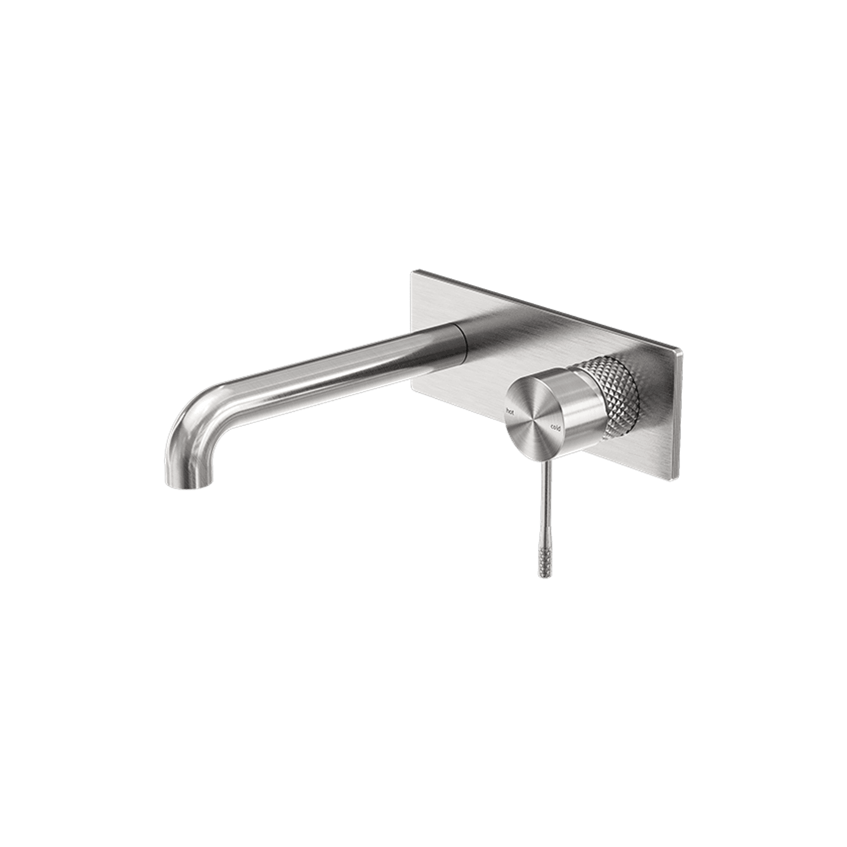 Opal Wall Basin/Bath Mixer 185mm Brushed Nickel