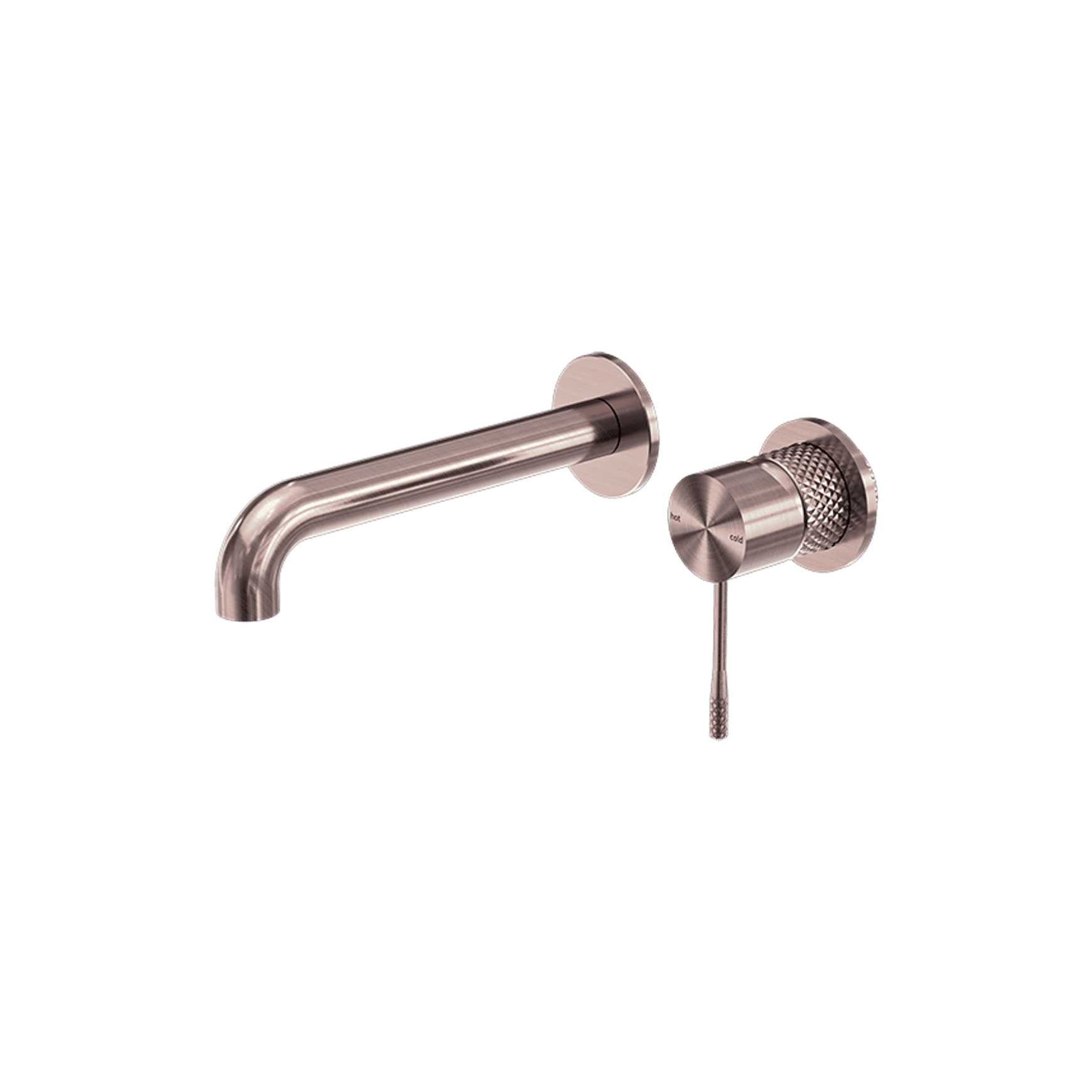 Opal Wall Basin/Bath Mixer Separate Back Plate 230mm Brushed Bronze