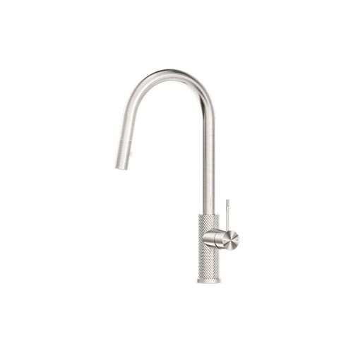 Opal Pull Out Sink Mixer With Vegie Spray Function Brushed Nickel
